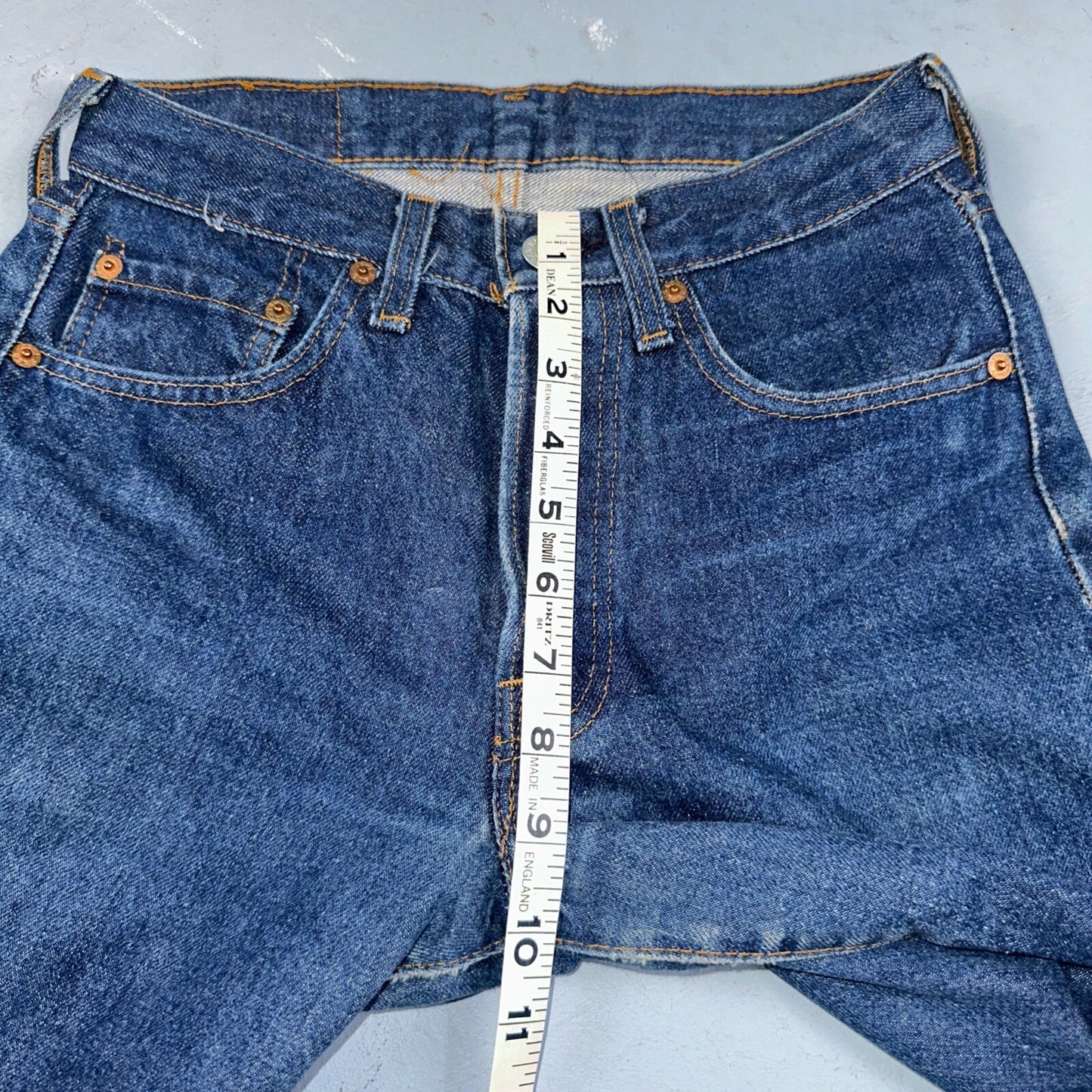 Levis 501 Vintage 80s Redline Selvedge USA XX Jeans Dark Wash 27x34 Act 25x31