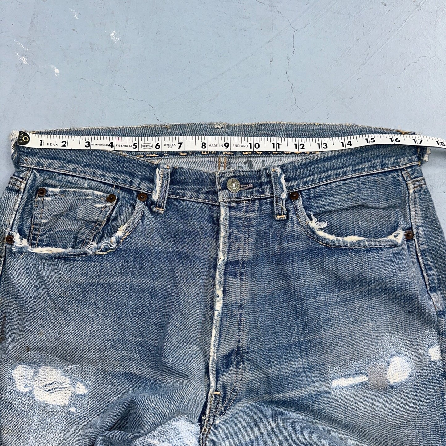 Levis 501 Big E Vintage 60s Redline Selvedge USA XX 1960s Jeans 66 Act 34x28
