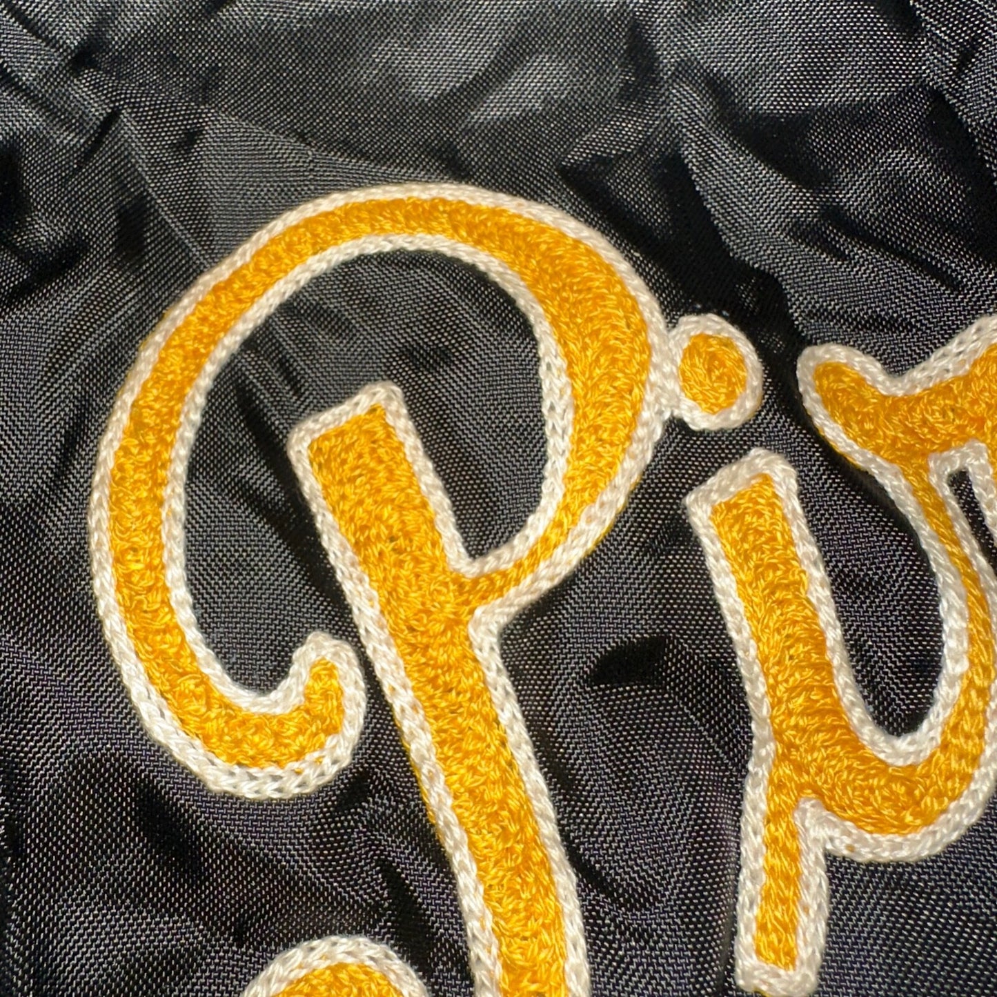 Vintage Pittsburgh Pirates Starter Satin Jacket Nylon 80s Black Chainstitch Duke