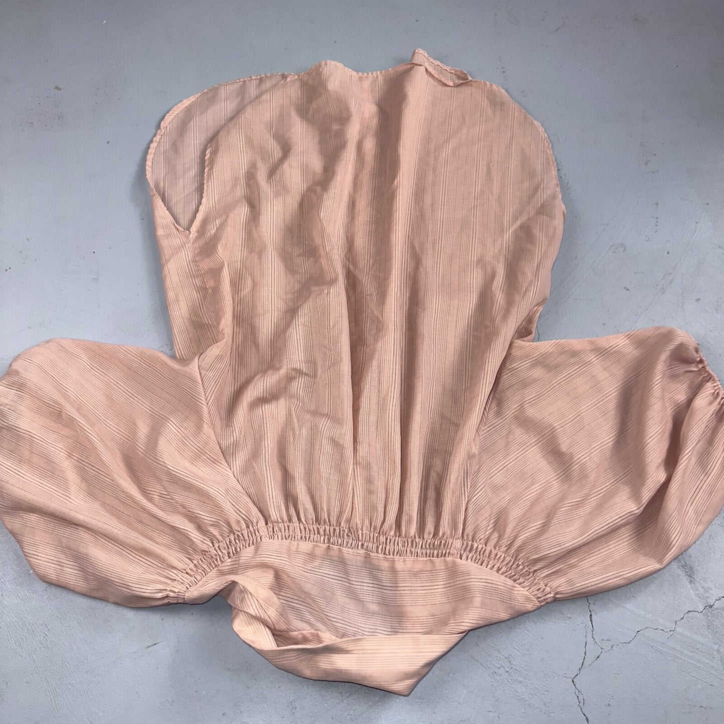 Vintage 70s Womens M Groovy Basic Print Button-Down Shirt 1970s Pink Rockabilly