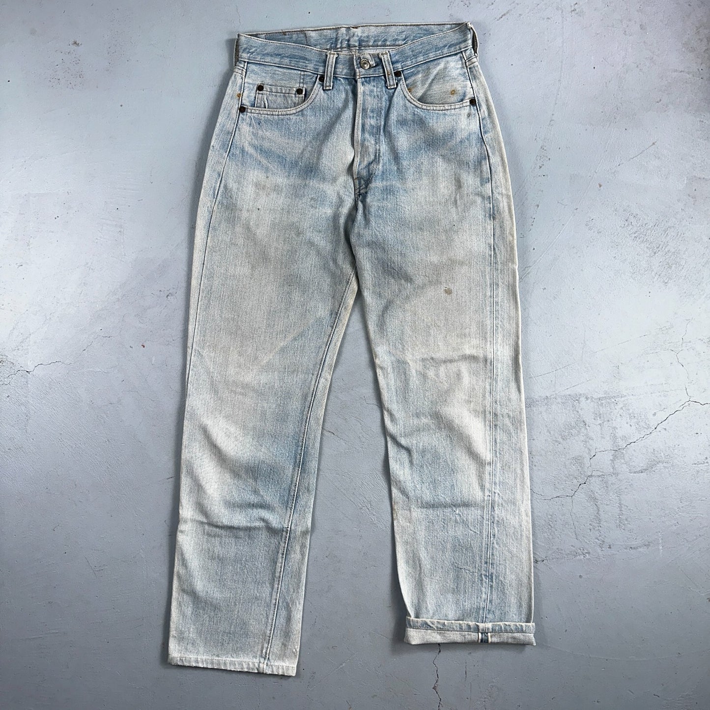 Levis 501 Vintage 80s Redline Selvedge USA XX Jeans Light Wash 1980s Act 29x30