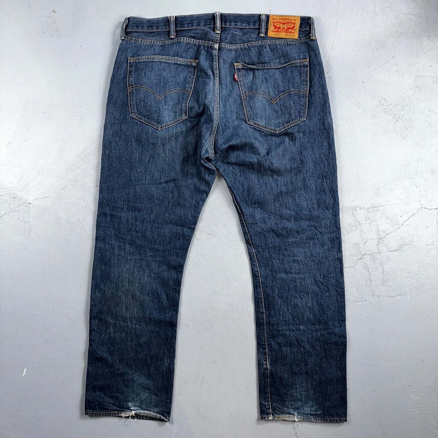Levis 501 Y2K XX Straight Leg Jeans Blue VTG Dark Wash 40x32 Act 40x31