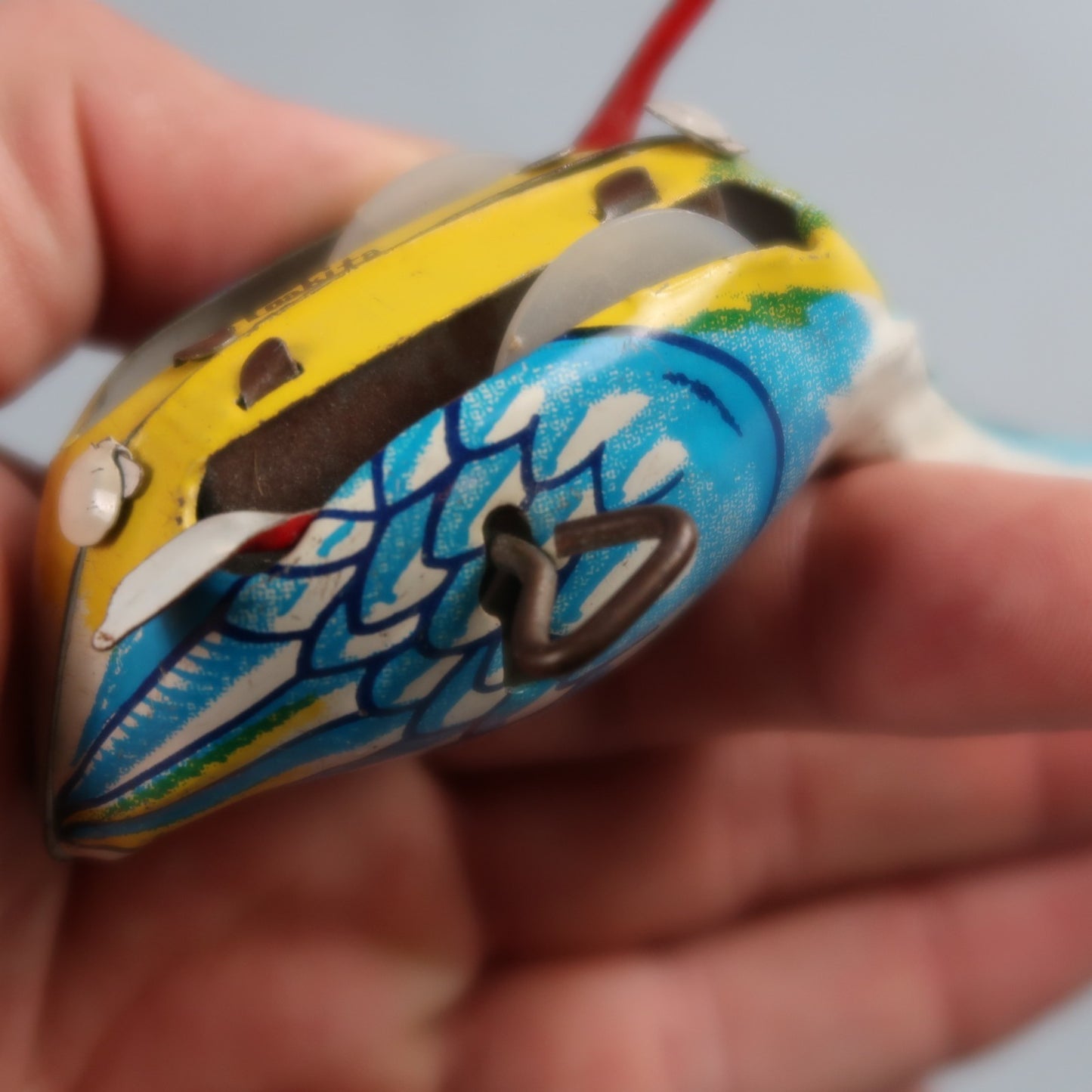 Vintage Inakita Wind Up Tin Goose Made In Japan Working Condition Includes Key