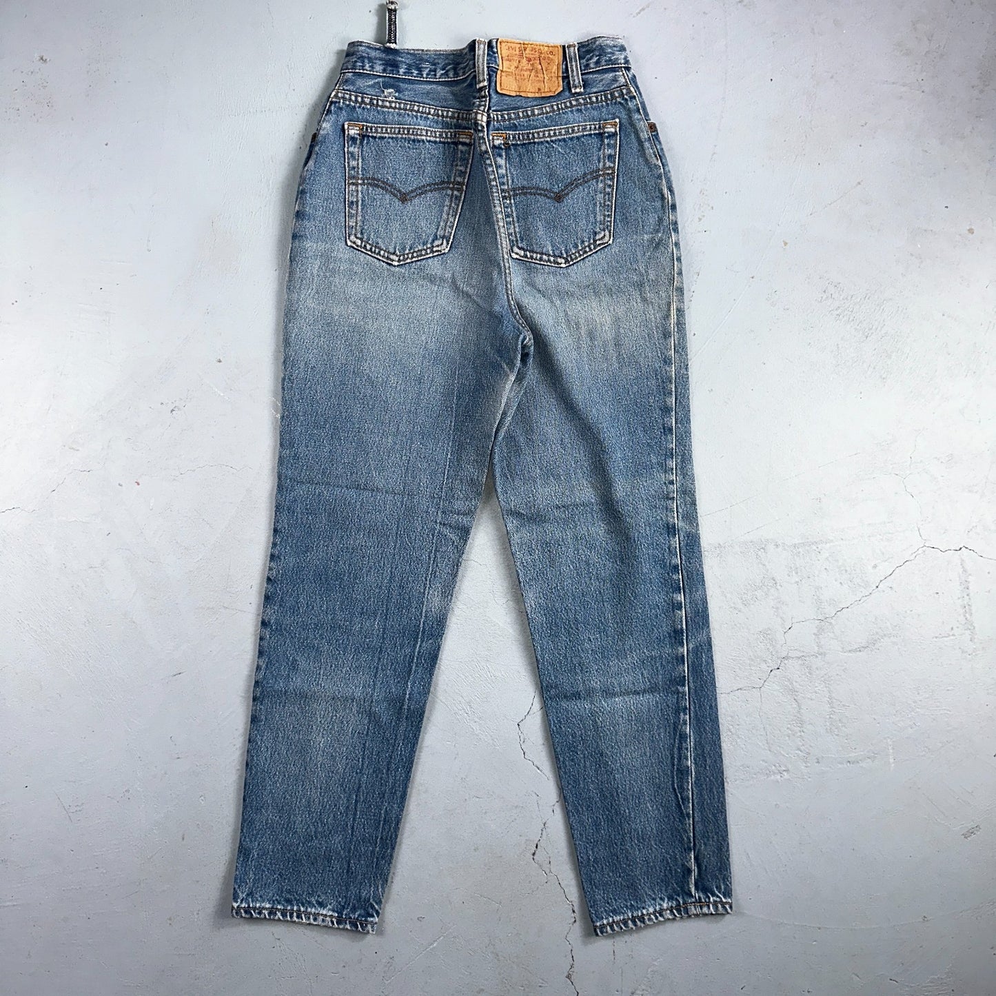 Levis 501 Vintage 80s USA XX Womens Jeans Blue High Rise Tapered 17501 25x27