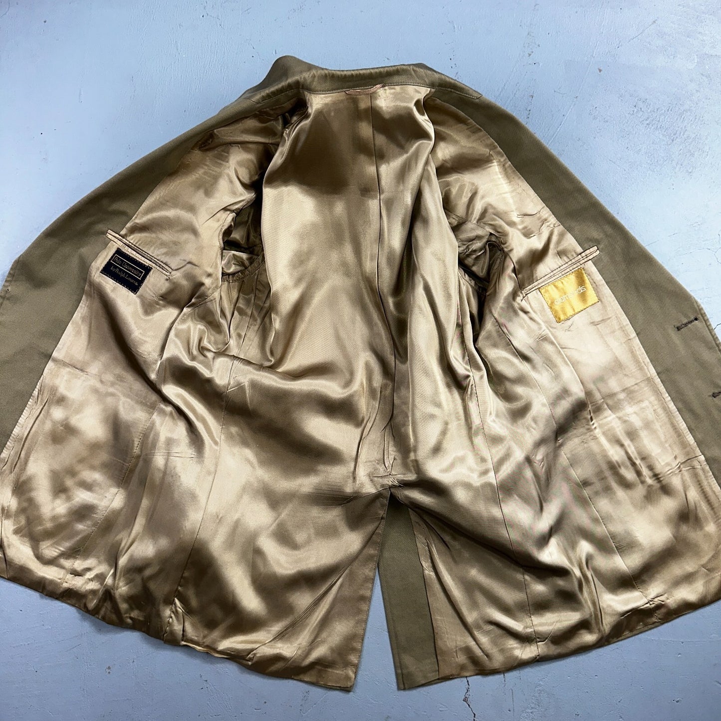 Polo Ralph Lauren Blazer 40 Sport Coat Khaki Sportswear University Jacket Suit