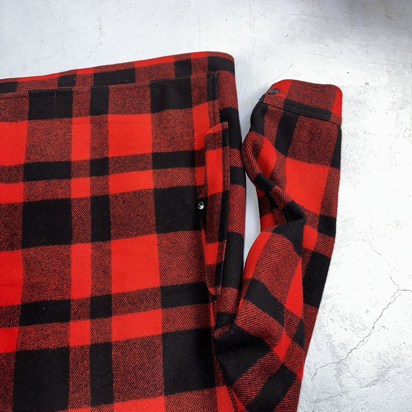 Filson Union 1940s Wool Mackinaw Cruiser Jacket Red Plaid VTG USA 40s 50s Rare