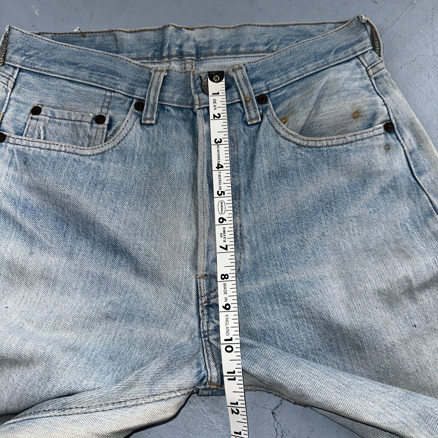 Levis 501 Vintage 80s Redline Selvedge USA XX Jeans Light Wash 1980s Act 29x30