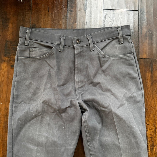 Vintage 1980s Levis 517 Men's Black Tab Jeans Size 34x31 Ac 33x32 Gray