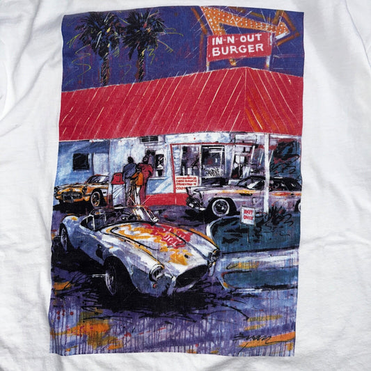 In N Out Souther California VTG T Shirt 90s Single Stitch Promo Burger Food Cars
