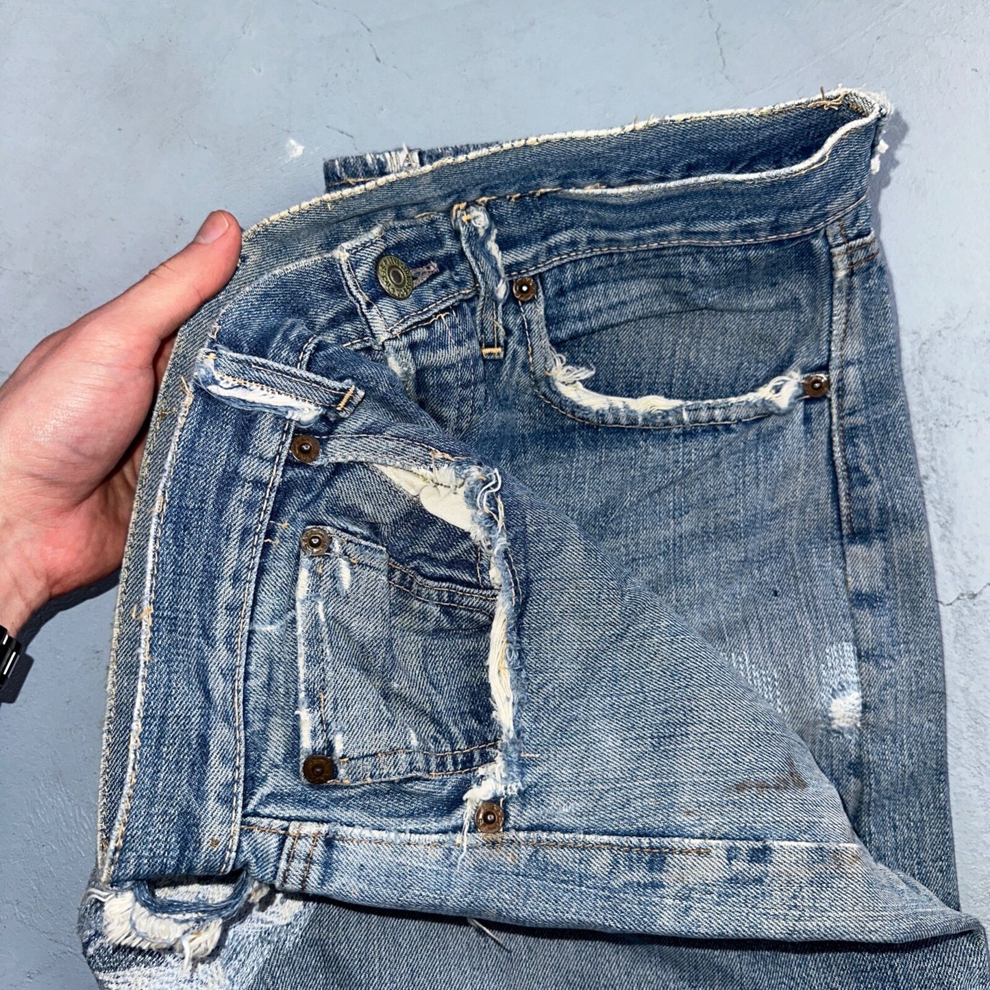 Levis 501 Big E Vintage 60s Redline Selvedge USA XX 1960s Jeans 66 Act 34x28