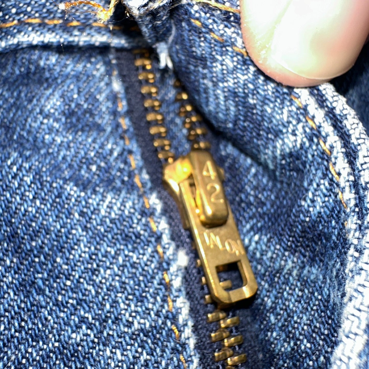 Levis 505 Vintage 70s Talon USA Jeans 501 1970s Med Wash Blue 42x30 Act 40x25