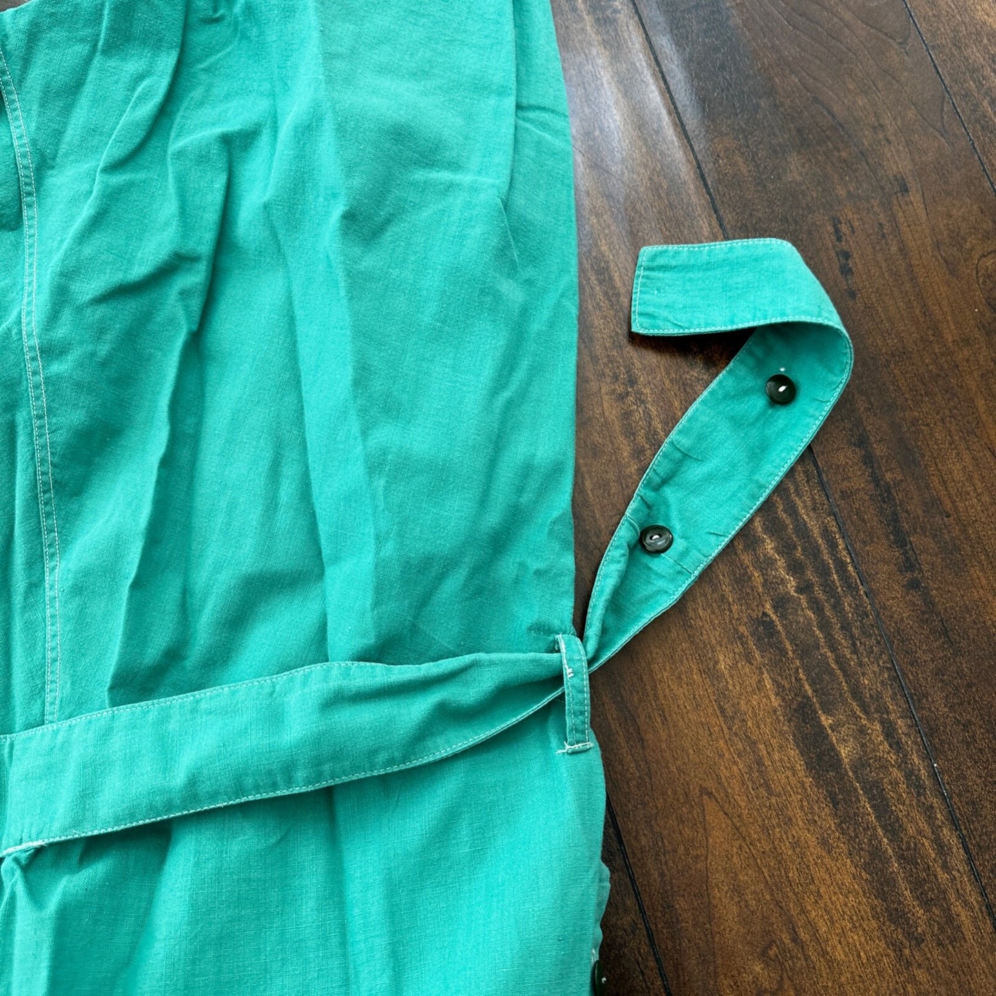 Vintage USA Rockabilly Womens Dress Skirt 60s 70s Green Cute Summer