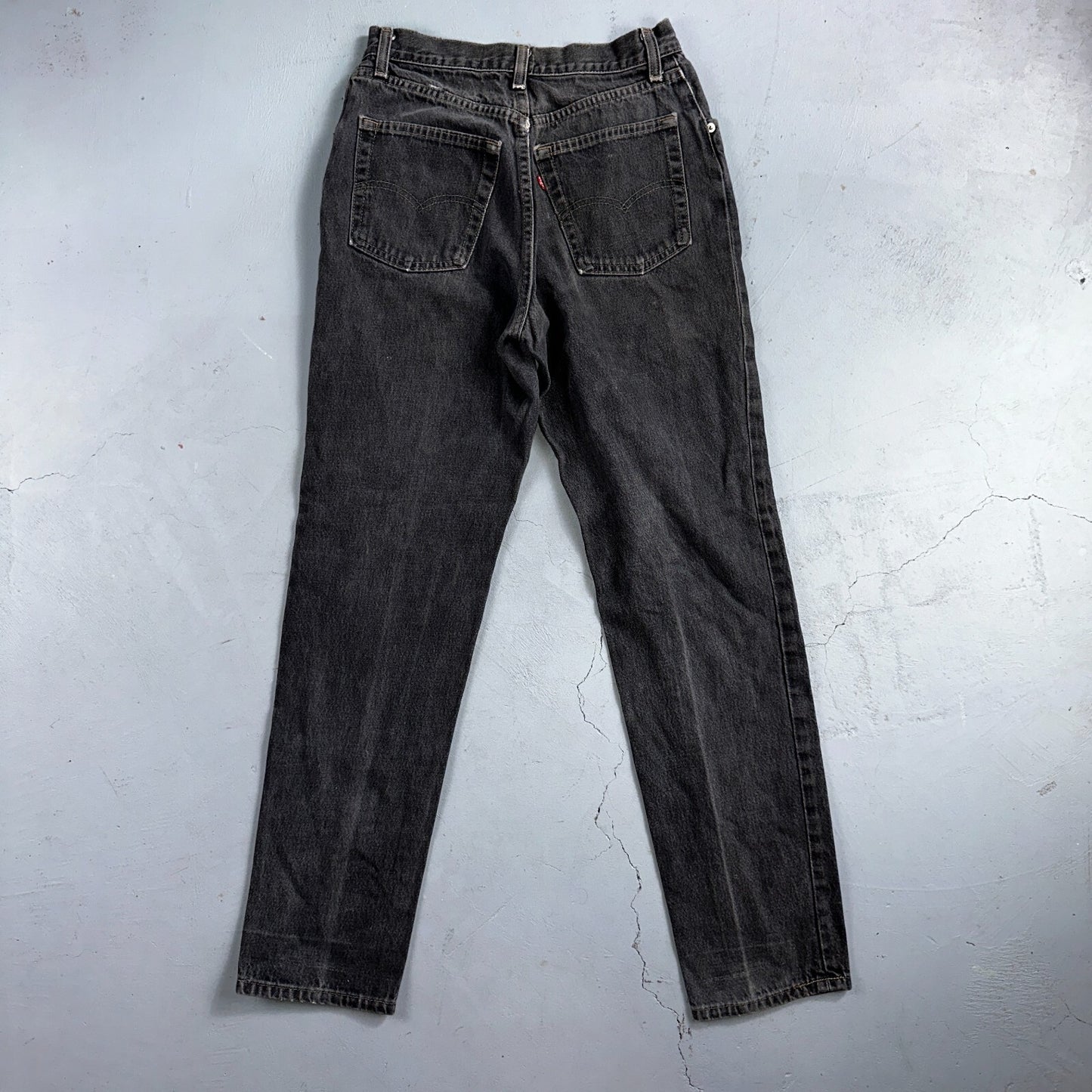 Levis 501 Vintage 80s USA XX Straight Leg Jeans Womens Faded Grey Wash Act 26x31