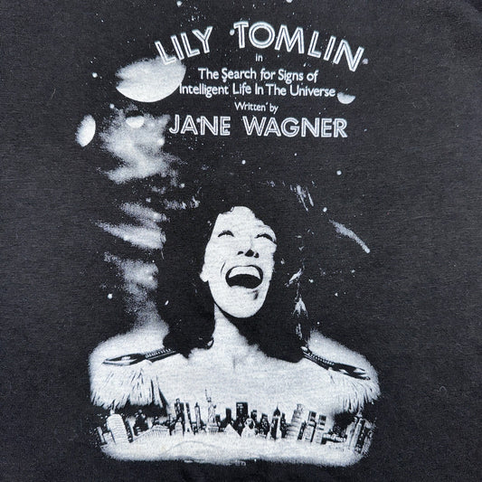 Oneita Lily Tomlin Search Intelligent Life Universe VTG T Shirt Horror Movie Rap