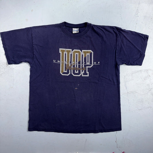 Phoenix University USA UOP Y2K VTG T Shirt Navy Champion Style College Preppy