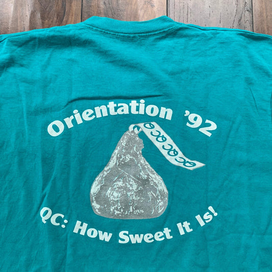 Hersey Kiss Vintage T Shirt Candy Snack 1992 How Sweet Chocolate Rap Music 90s