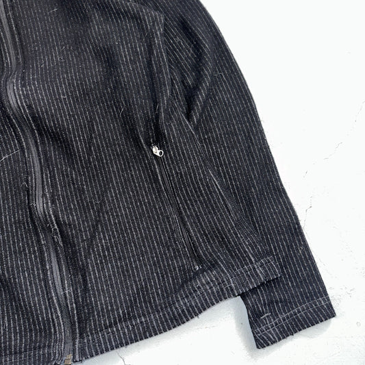 Kuhl Chianti Fleece Mens S Black Wool Blend 1/4 Zip Pullover Sweater Thumbholes