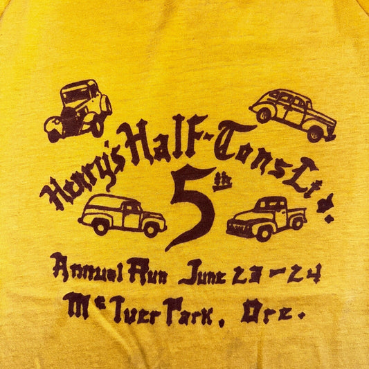 Oregon Wild Text Mctyre VTG T Shirt XL 80s Cars Trucks 1980s Rockabilly Text USA