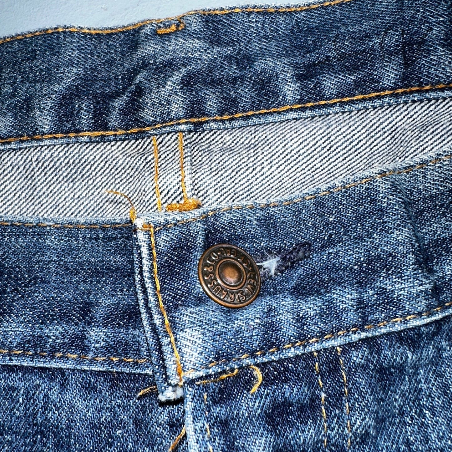 Levis 505 Vintage 70s Talon USA Jeans 501 1970s Med Wash Blue 42x30 Act 40x25