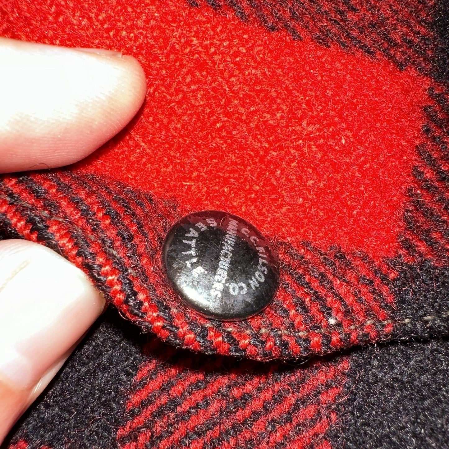 Filson Union 1940s Wool Mackinaw Cruiser Jacket Red Plaid VTG USA 40s 50s Rare