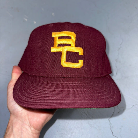 Vintage Plain Logo Pro-Line Pro Model 7 1/4 Boston College BC Eagles FITTED Hat