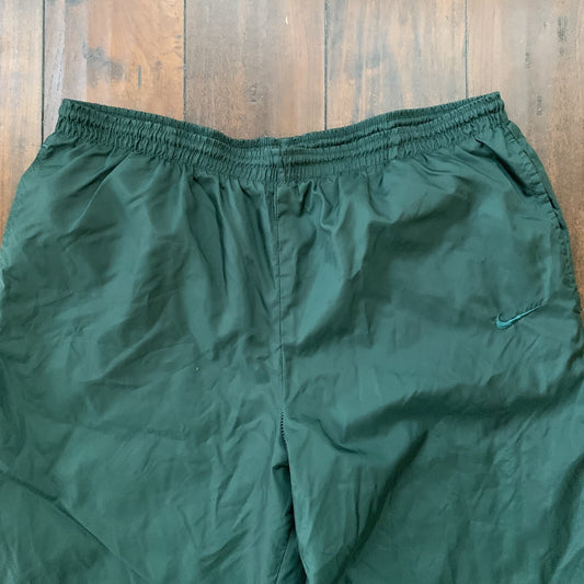 Vintage Nike Warm Up Track Soccer Pants Basic XL Green 90s Essential 80s Jogger