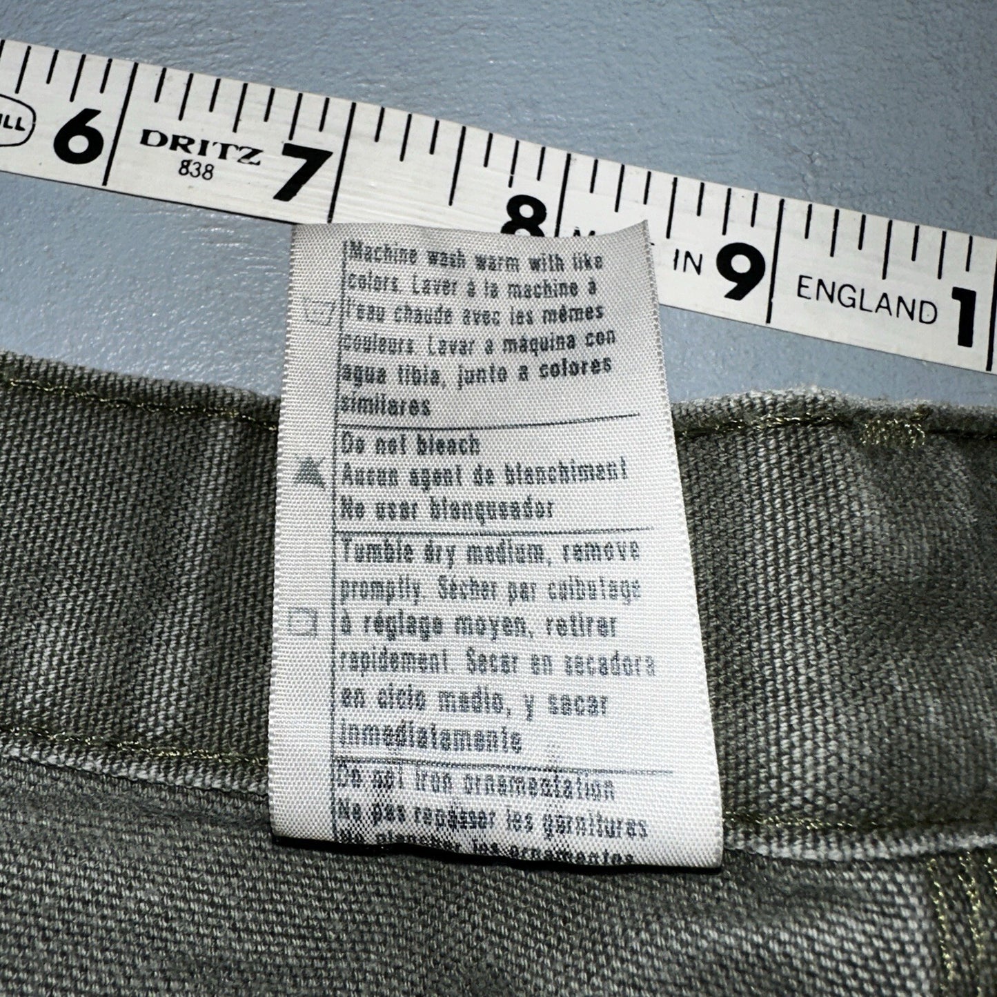 Carhartt VTG Double Knee Carpenter Pants Mexico B01 B136 MOS Green Act 38x32