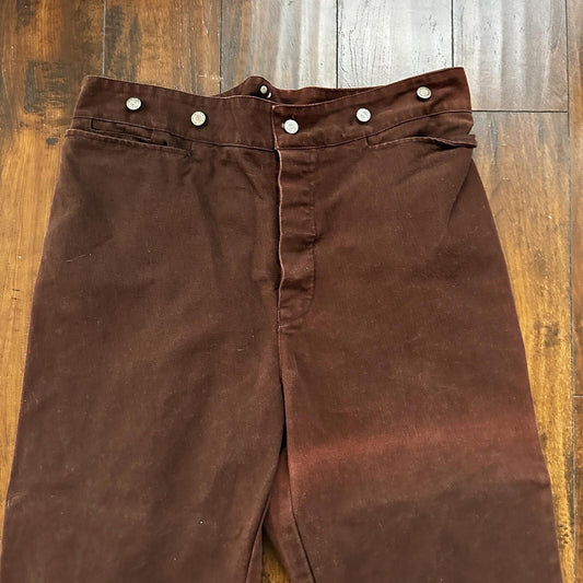 VTG Mens Frontier Maker USA Outdoor Pants Buckleback Cowboy 42 Brown Western