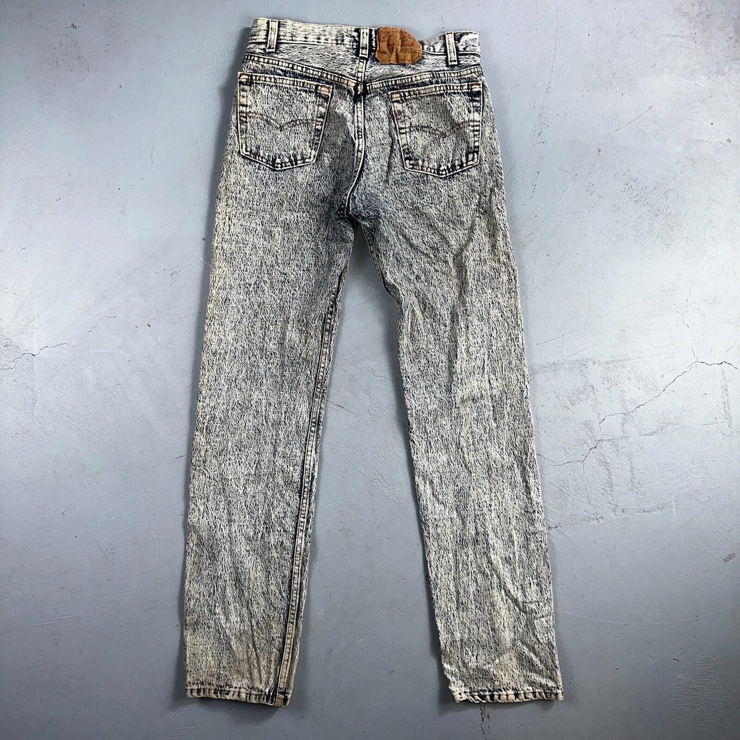 Levis 501 Vintage 80s USA XX Straight Leg Jeans Blue Acid Wash 30x34 Act 28x32