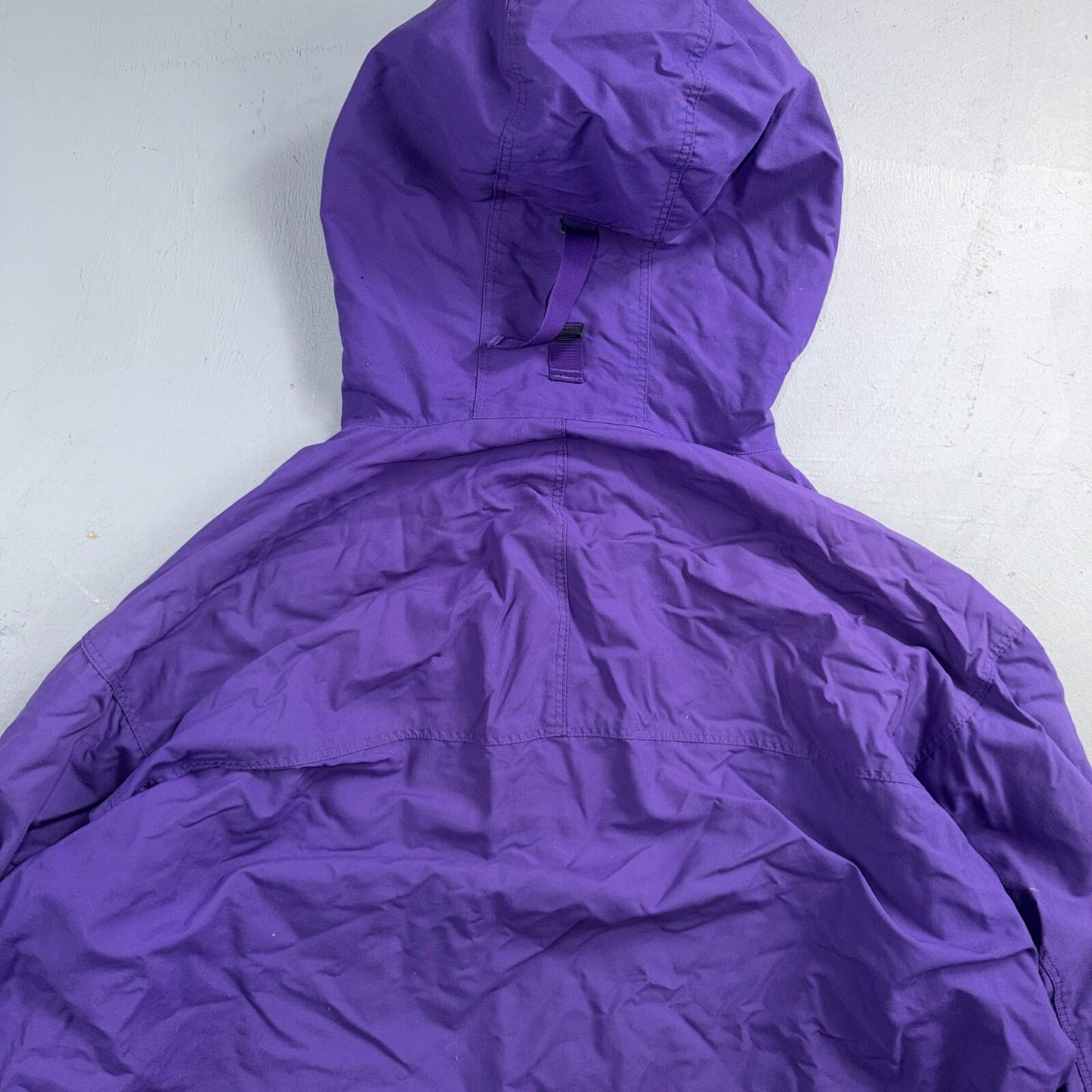 Patagonia VTG RARE 90s Hooded Zip Up Jacket Mens L Purple Rain Parka Wind