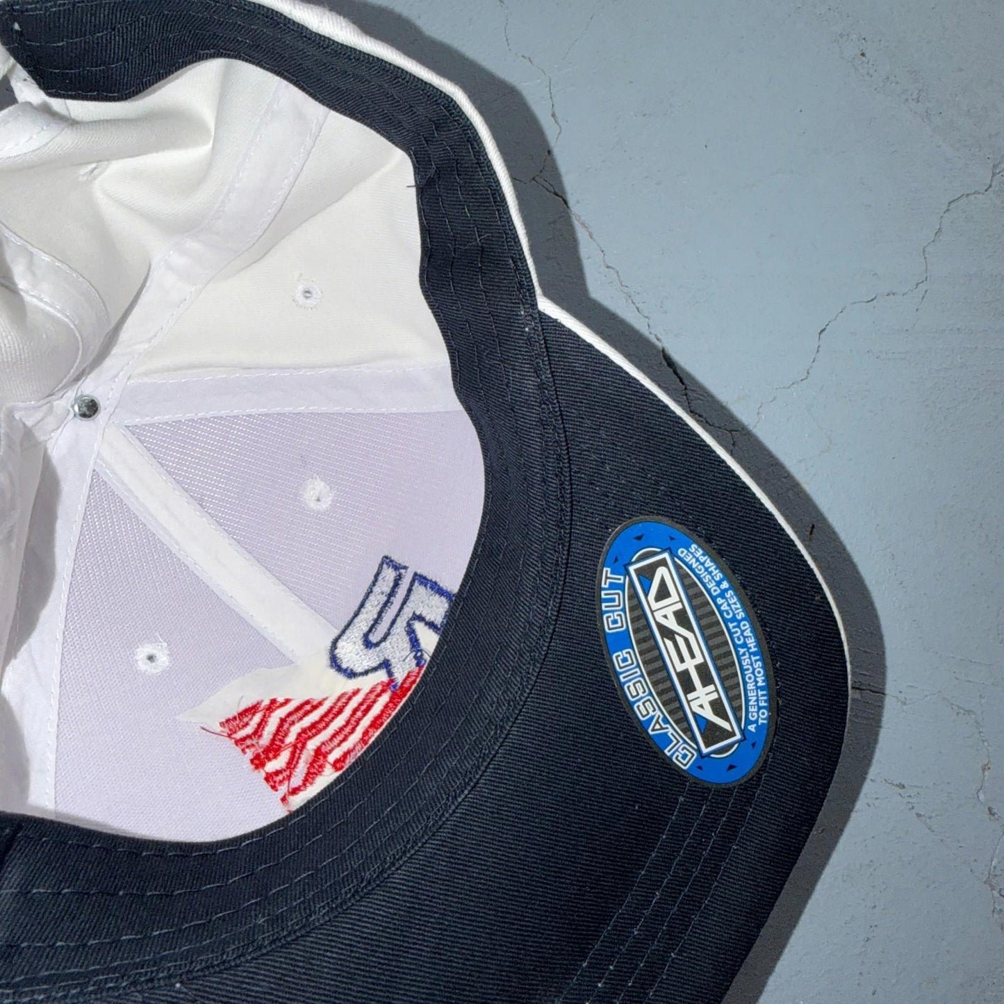 Rail America USA VTG Hat Baseball Cap Snapback Head Gear White Funny Humor Train