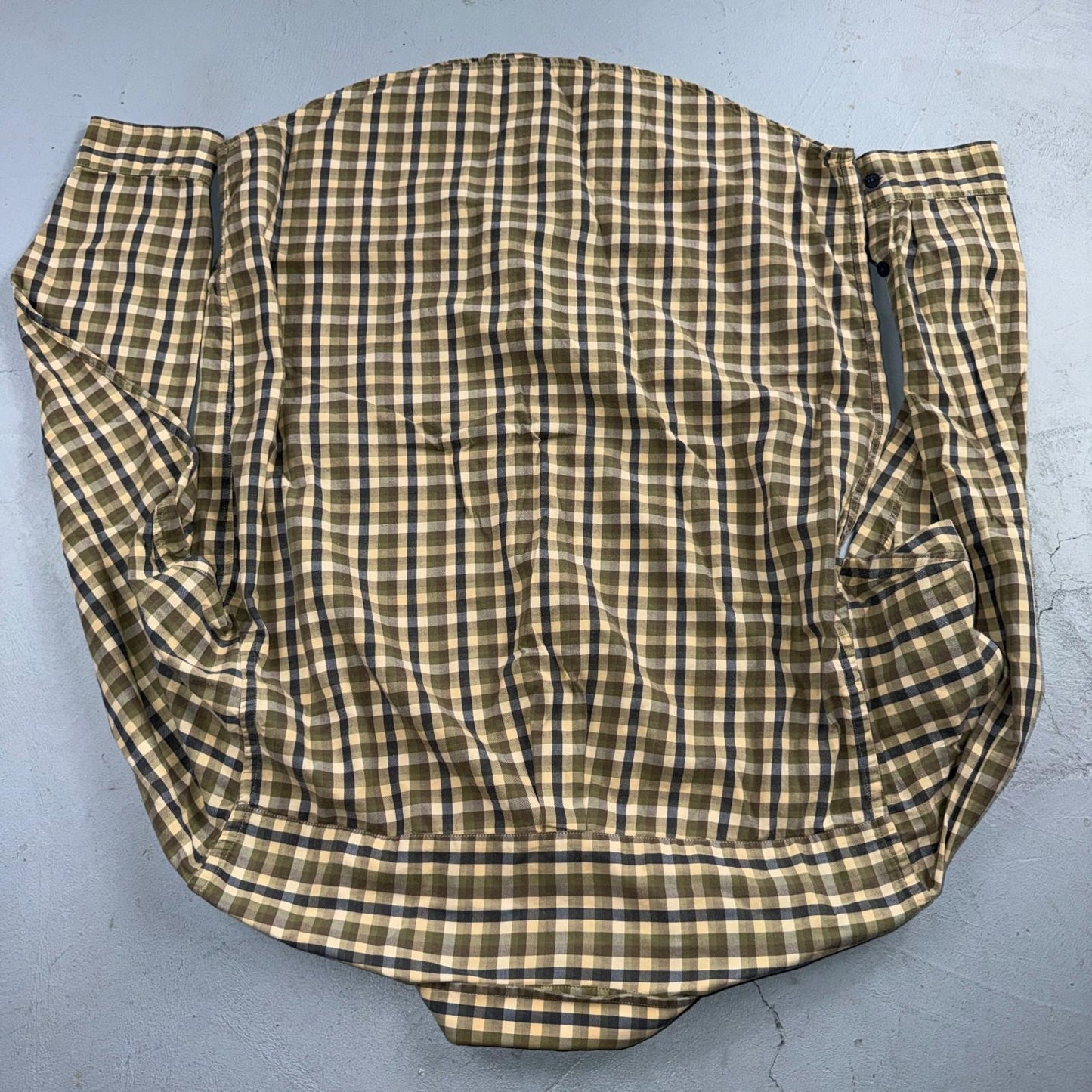 Patagonia Button Front Shirt Mens M Brown Plaid Organic Cotton Long Sleeve