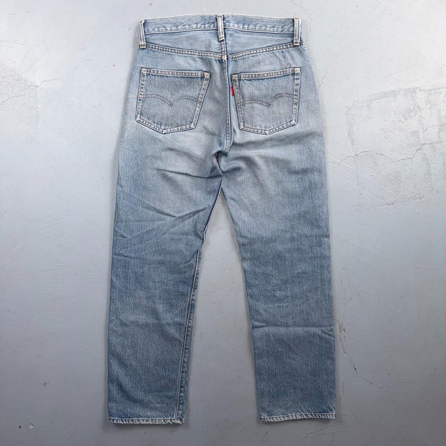 Levis 501 Vintage 80s Redline Selvedge USA XX Jeans Light Wash 30x31 Act 29x27