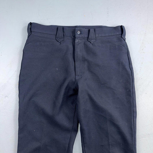 VTG 70s US West Navy Western Cowboy 33x30 Poly Rodeo Formal Slacks Pants Talon
