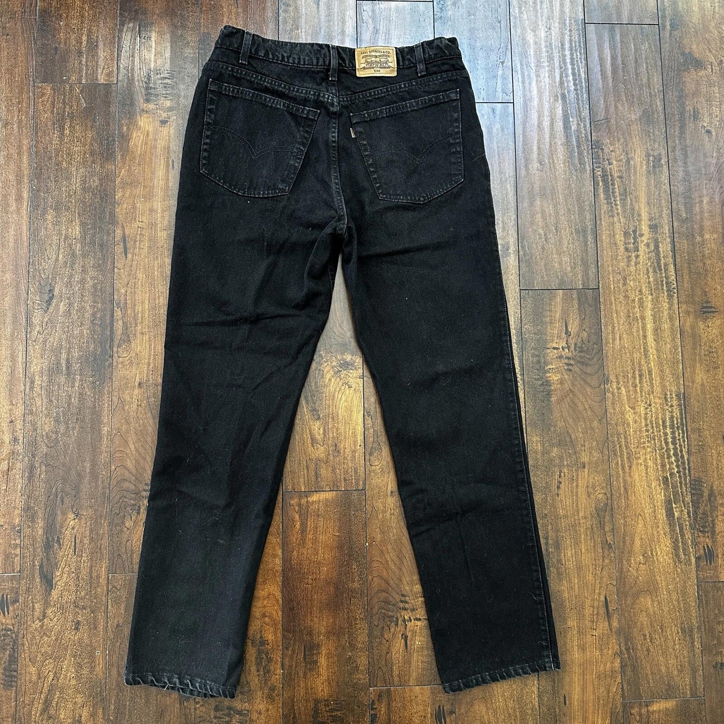 VTG Levi’s 540 Made In The USA Jeans Relaxed Fit Black 38x32 90s 501 Act 34x32