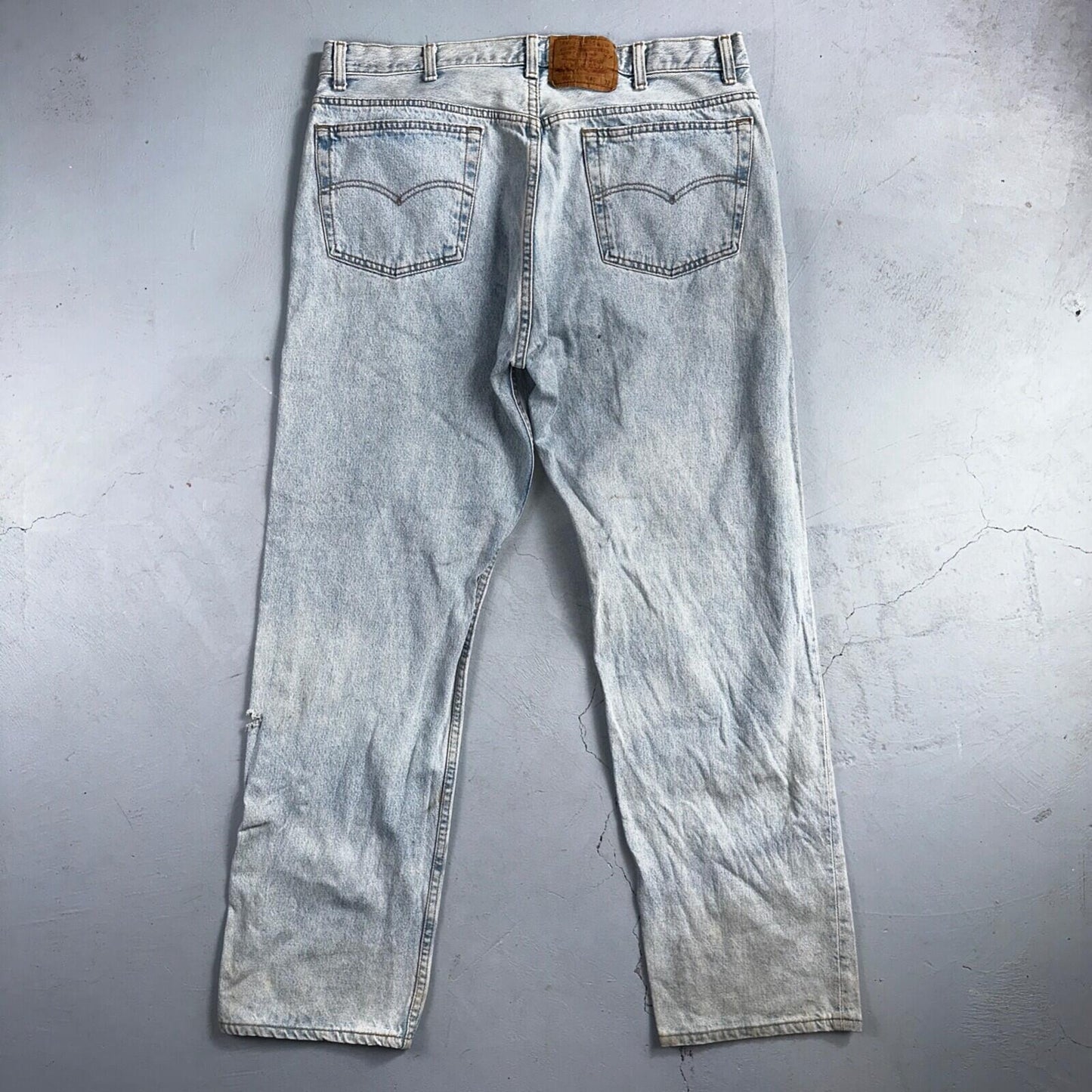 Levis 501 Vintage 90s USA XX Straight Leg Jeans Blue Light Wash 40x32 Act 38x31