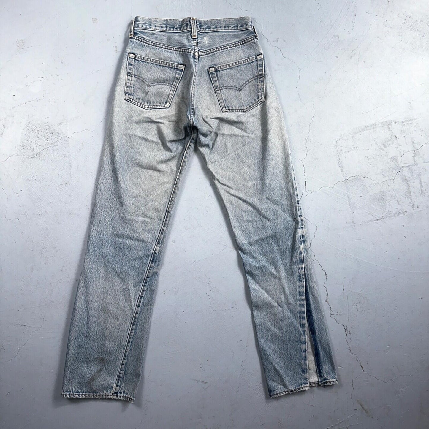 Levis 501 Vintage 80s Redline Selvedge USA XX Jeans Light Wash 28x36 Act 26x31