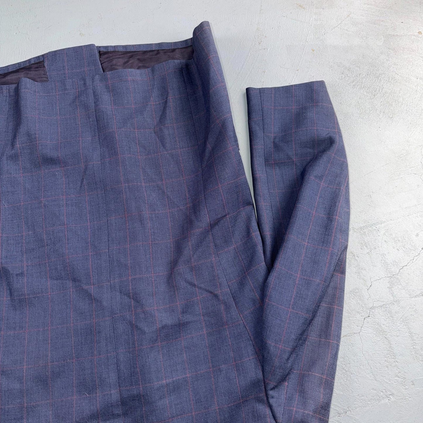 60s Pinstripe Blue Double Breasted Suit Jacket Wool 42 70s Navy Blue 1960s