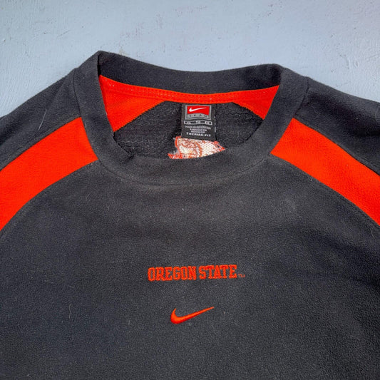 Nike VTG Authentic Team Apparel Oregon State OSU Pullover Center Swoosh XL RARE