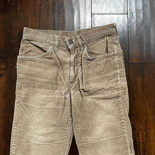 VTG Levi's 684 Corduroy Pants Bell Bottom USA 28x29 Boot Cut 1970s 70s Brown