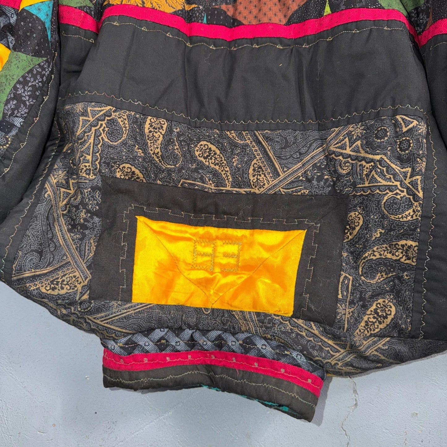Hand Made Fashion 60s 70s Talon Vintage Ski Jacket Crazy Patterns One of a Kind
