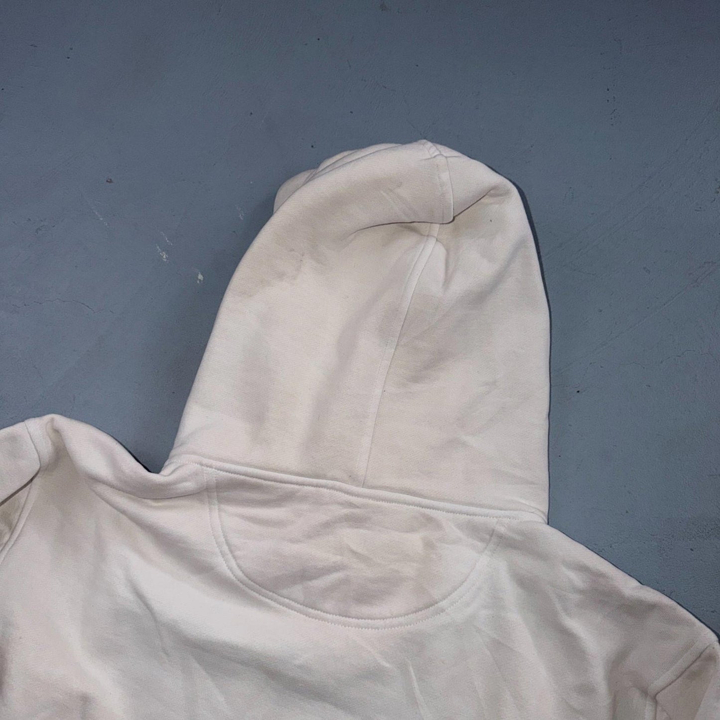 VTG Southpole Hoodie Mens M White Urban Streetwear Drawstring Spell Out Y2K