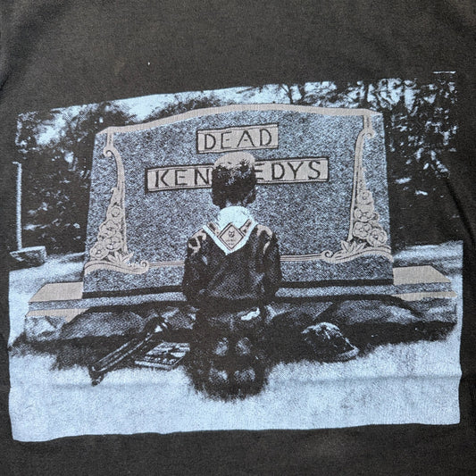VTG 80s Dead Kennedys Memorial Graphic Punk Rock Hardcore Band T Shirt Black USA