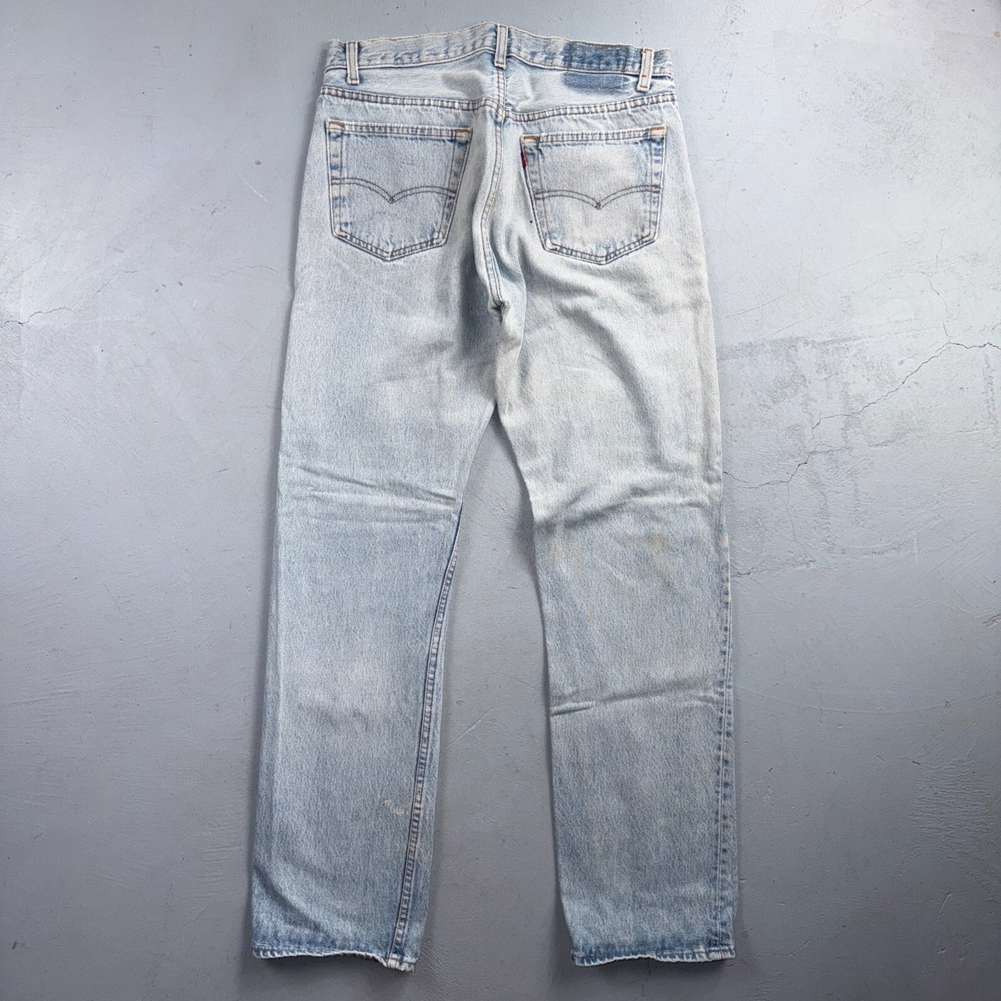Levis 501 Vintage 80s USA XX Straight Leg Jeans Blue Light Wash 34x32 Act 32x31