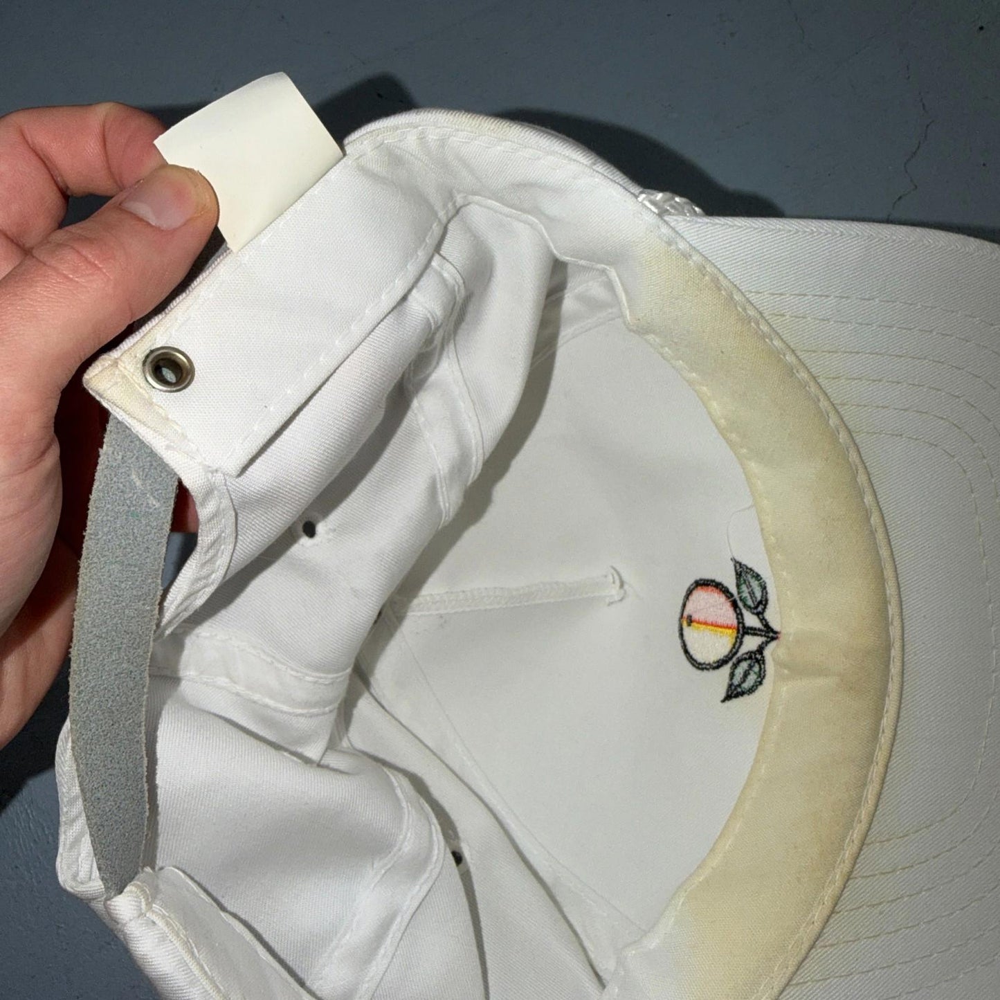 Sunkist Orange VTG Hat Baseball Cap Snapback Soda Trucker Promo White 90s