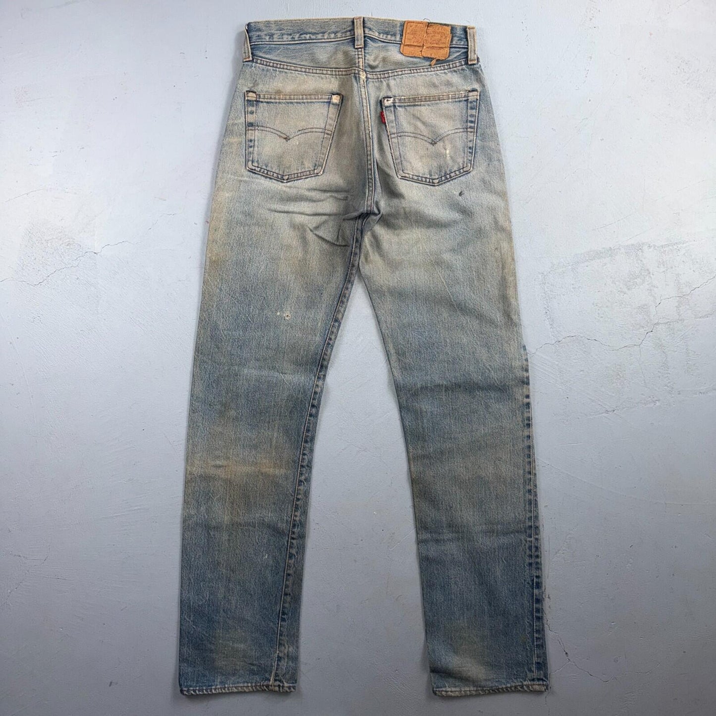 Levis 501 Vintage 80s Redline Selvedge USA XX Jeans Light Wash 30x38 Act 29x33