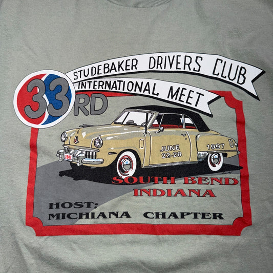 VTG 1997 Studebaker Drivers Club International Meet T Shirt Car Single Stitch