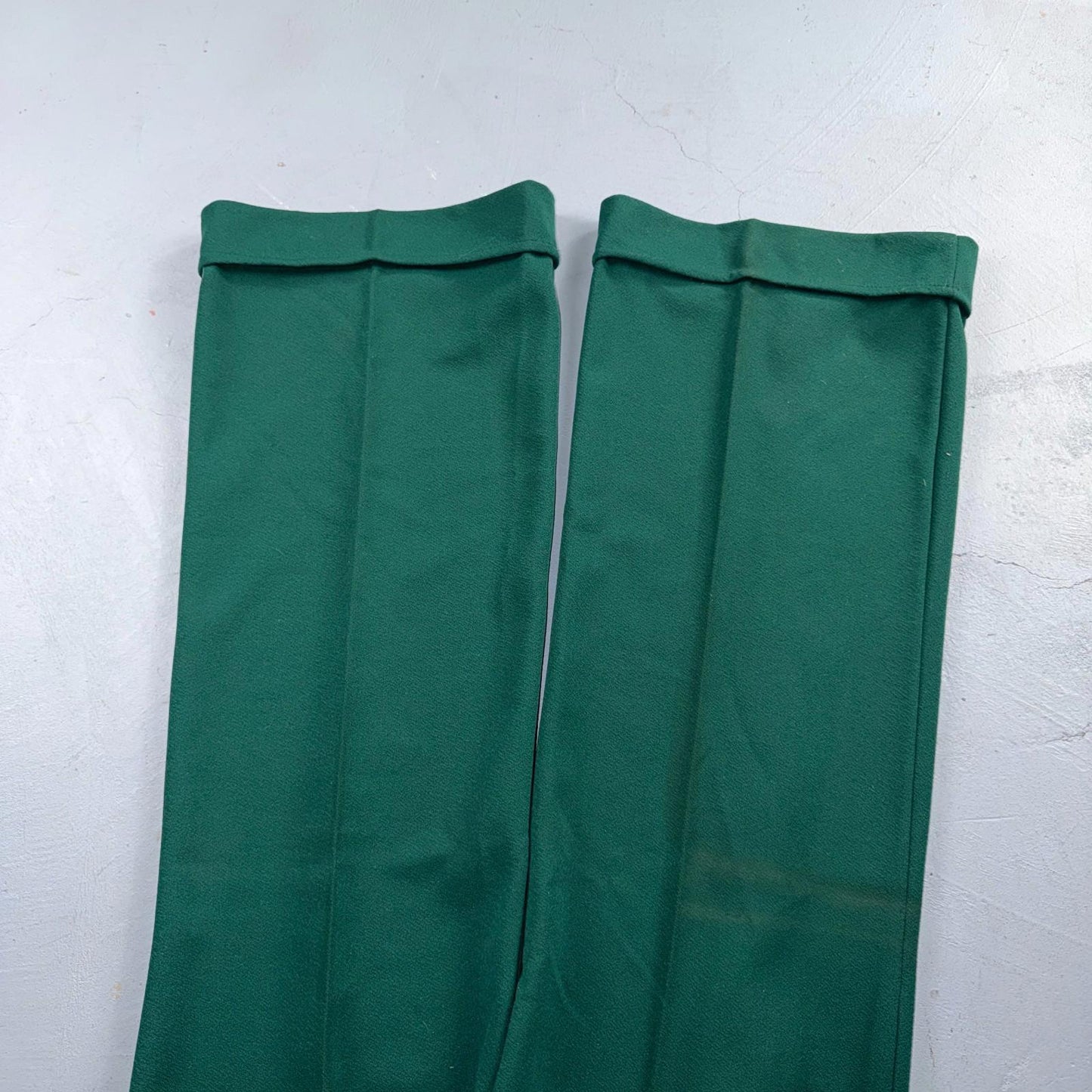 Vintage USA Rockabilly Womens Dress Pants 60s Bell Bottom Green Size 14 Boot Cut