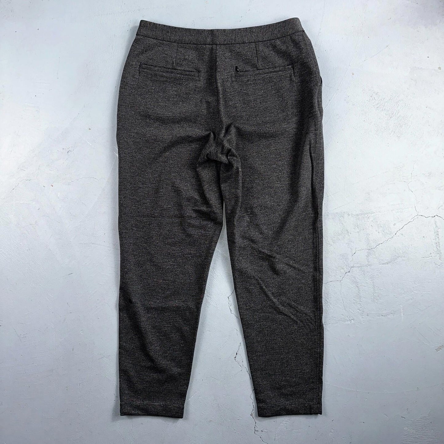 Lululemon Size 10 Grey Marle Ponte High Waist Fly Slim Fit Dress Pants Casual
