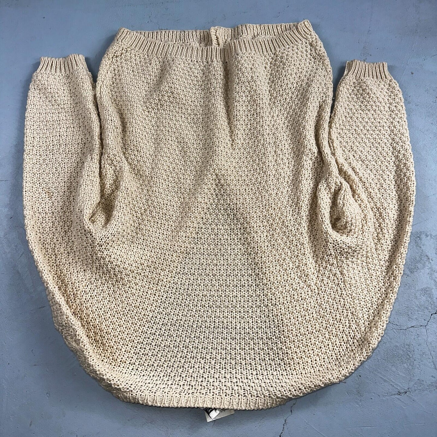 Vintage Oversized Spitalnick Neiman Marcus 100% Wool Cardigan Cable Knit Cozy